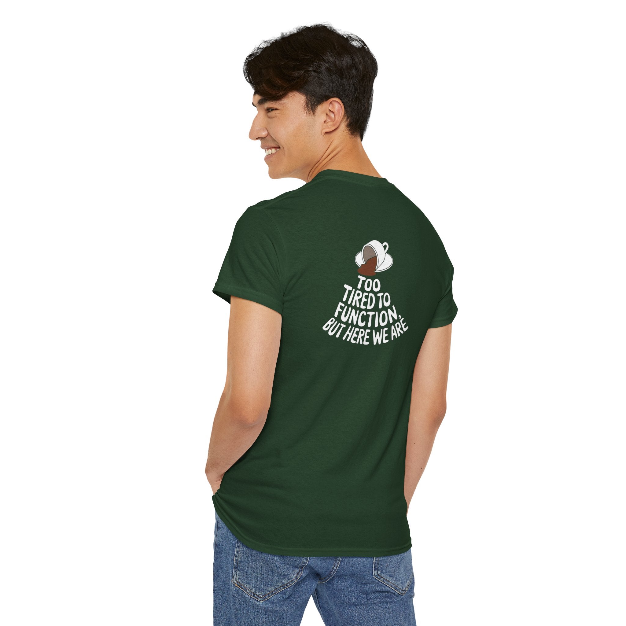 Unisex Heavy Cotton Tee: "Tired to Function" - T-Shirt