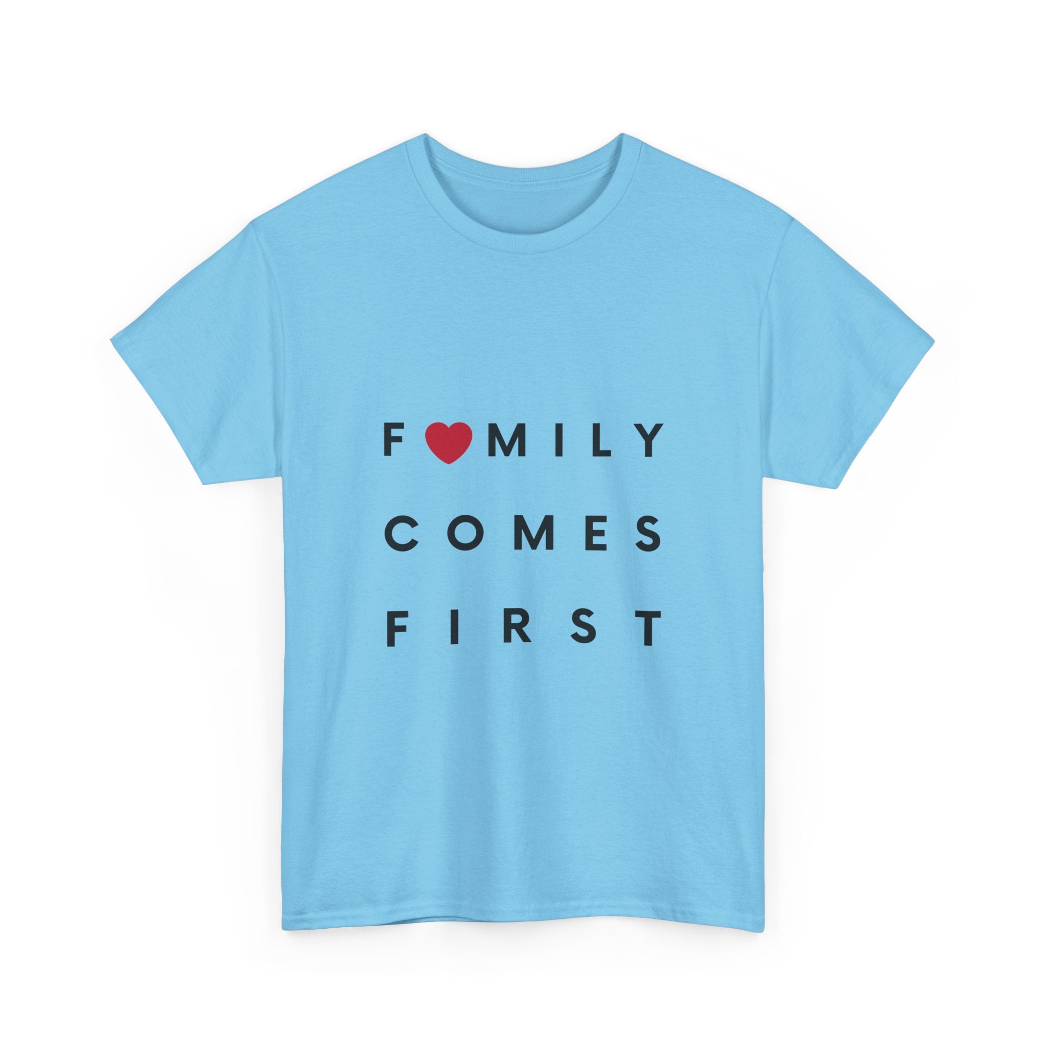 Family Comes First Unisex Heavy Cotton Tee