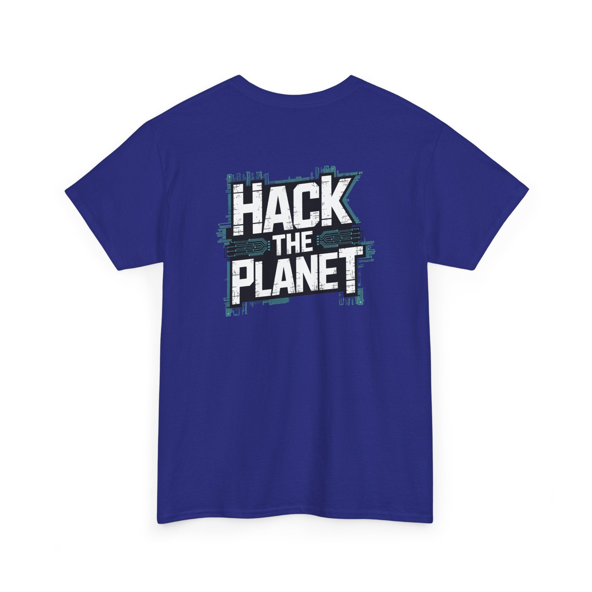 Unisex Heavy Cotton Tee: "Hack the Planet" - T-Shirt