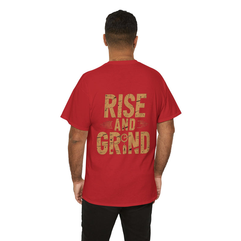 Unisex Heavy Cotton Tee - Rise and Grind