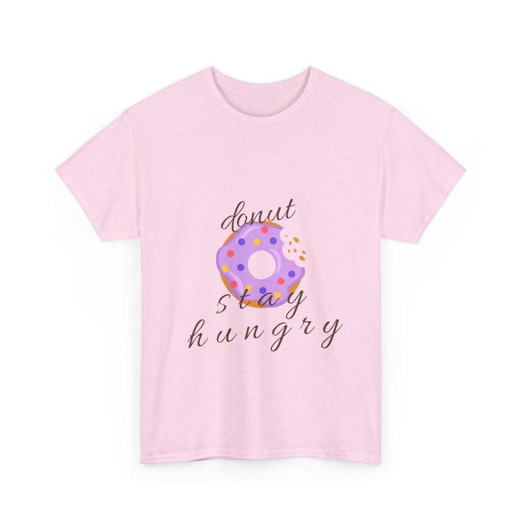Donut Stay Hungry Unisex Heavy Cotton Tee - Fun and Stylish T-Shirt for Food Lovers