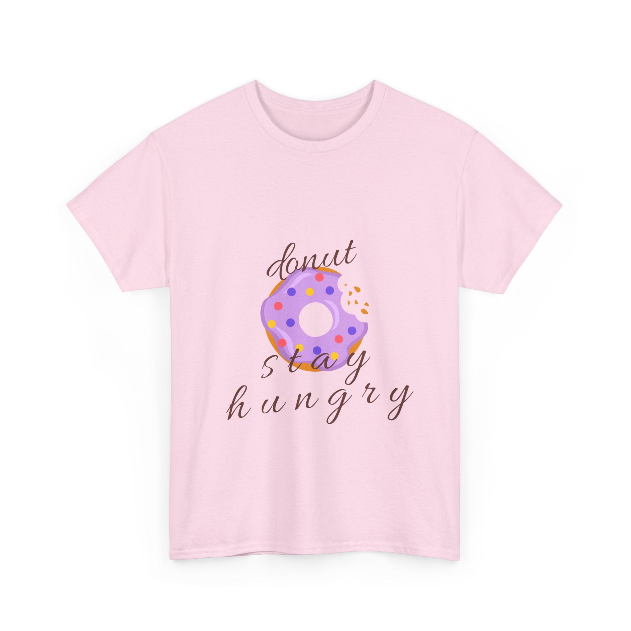 Donut Stay Hungry Unisex Heavy Cotton Tee - Fun and Stylish T-Shirt for Food Lovers