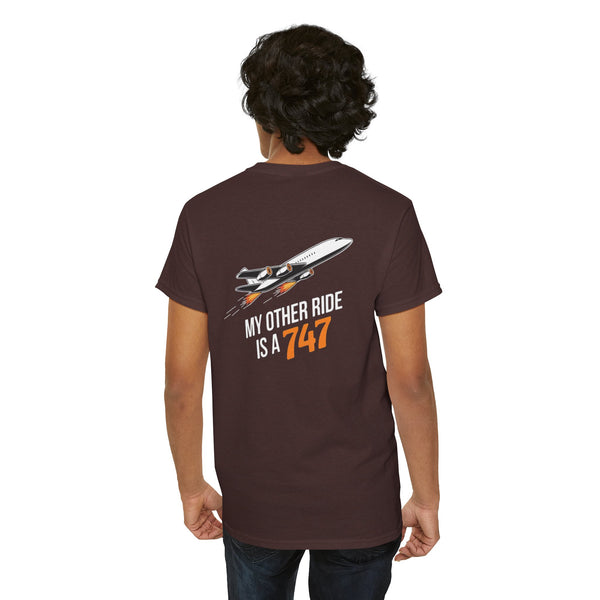 Unisex Heavy Cotton Tee: "My Other Ride" - T-Shirt