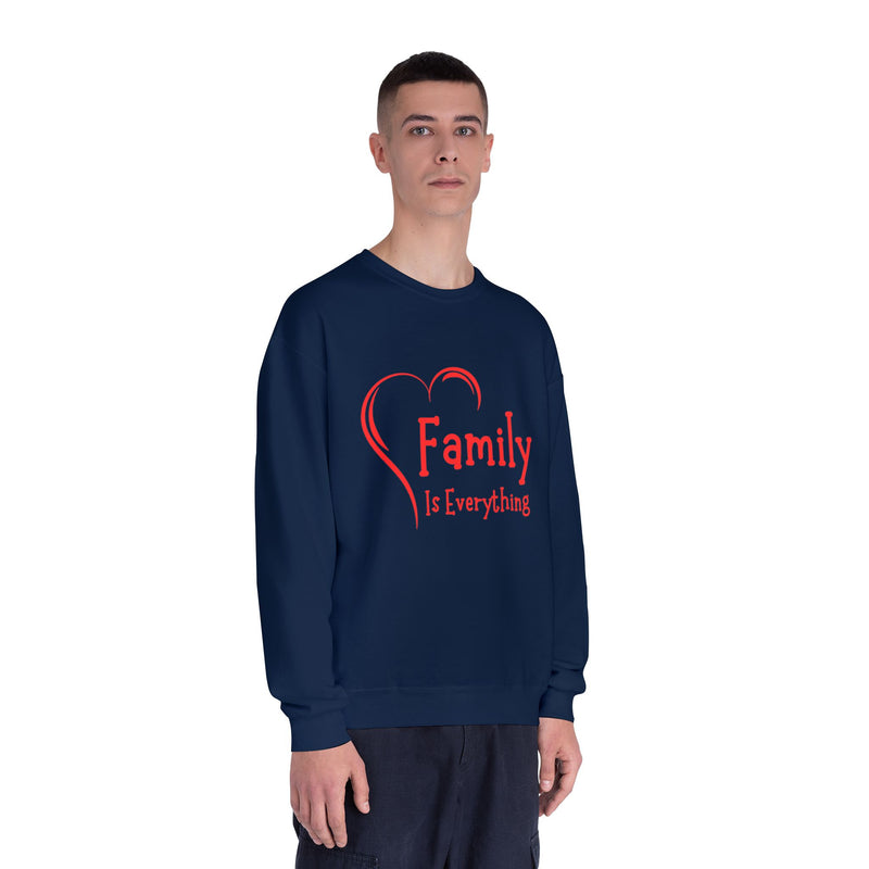 Family Is Everything Crewneck Sweatshirt - Unisex Casual Wear for Family Gatherings