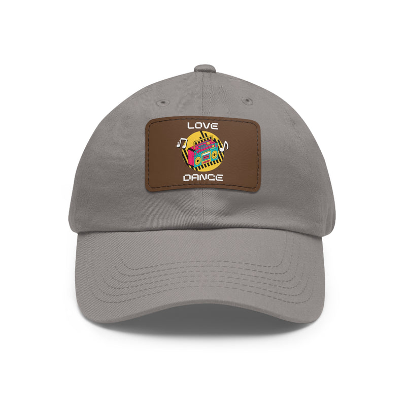 Love Dance Dad Hat with Leather Patch - Casual Style for Dance Lovers
