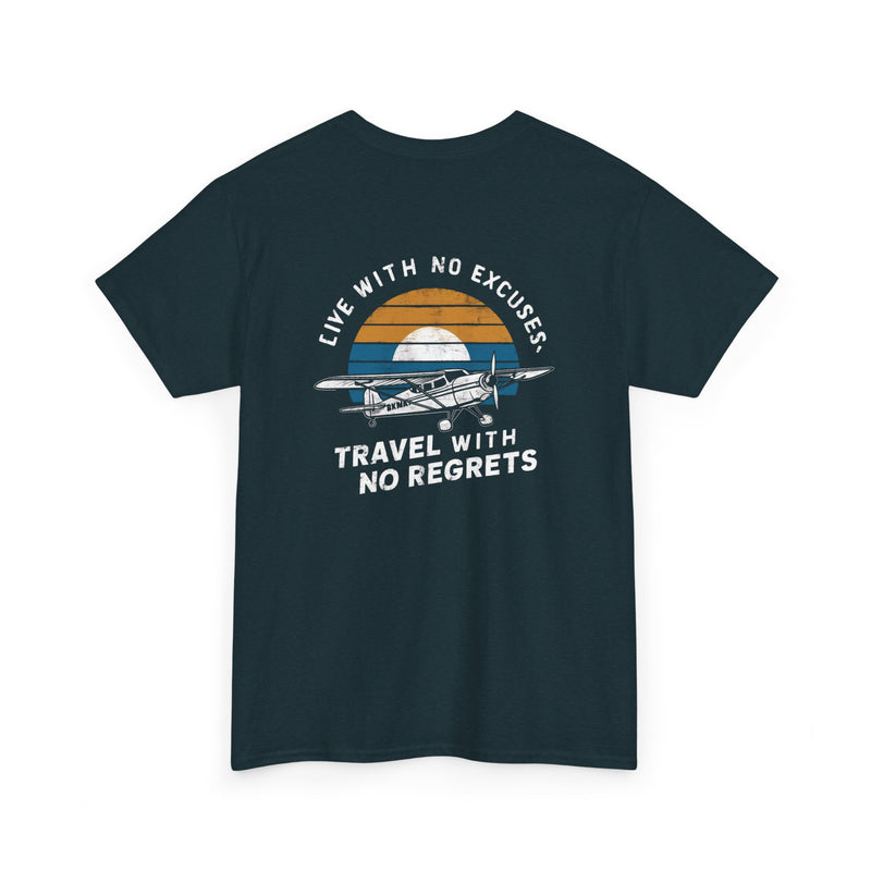 Unisex Heavy Cotton Tee: "Live with no excuse" - T-Shirt