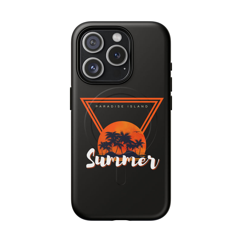 Tough Magnetic Phone Case - Paradise Island Summer Design