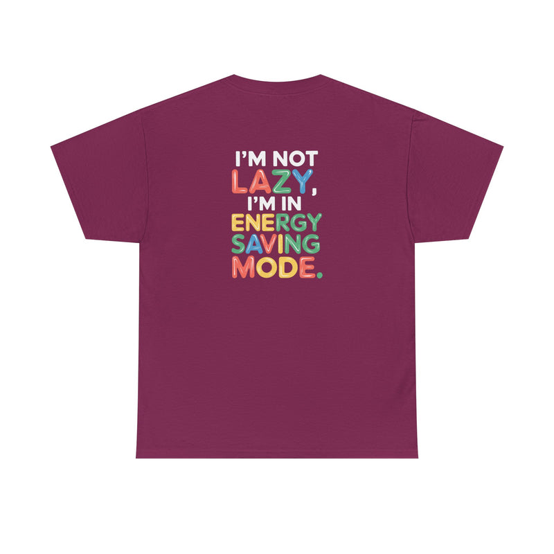 Energy saving mode Unisex Heavy Cotton Tee for Everyday Style
