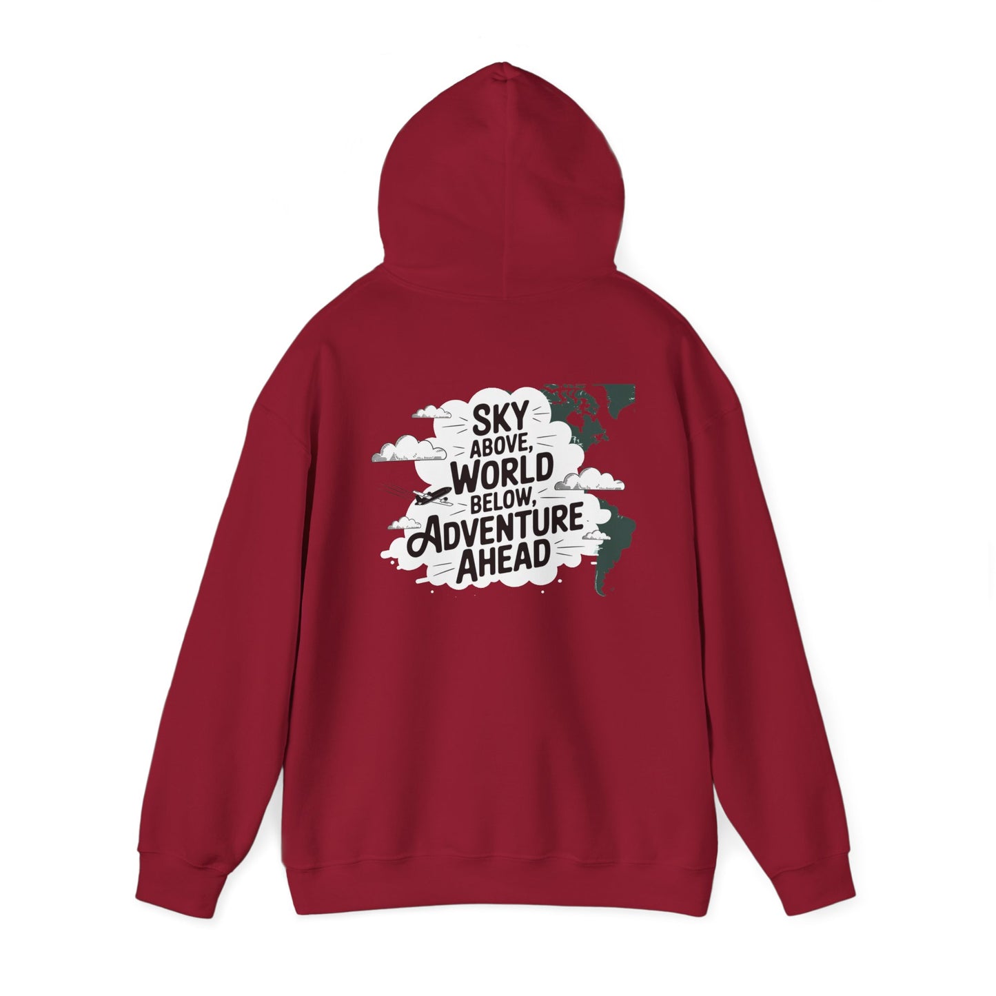 Unisex Heavy Blend™ Hooded Sweatshirt Sky above world below
