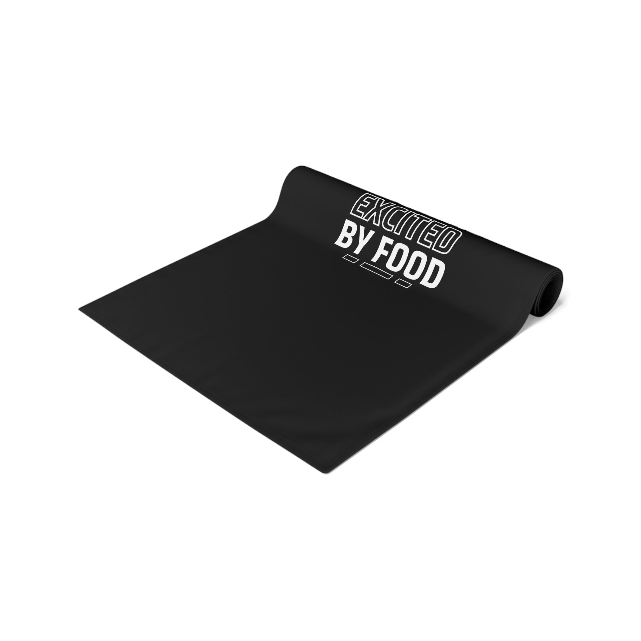 Excited by Food Table Runner - Perfect for Dining Celebrations and Home Decor