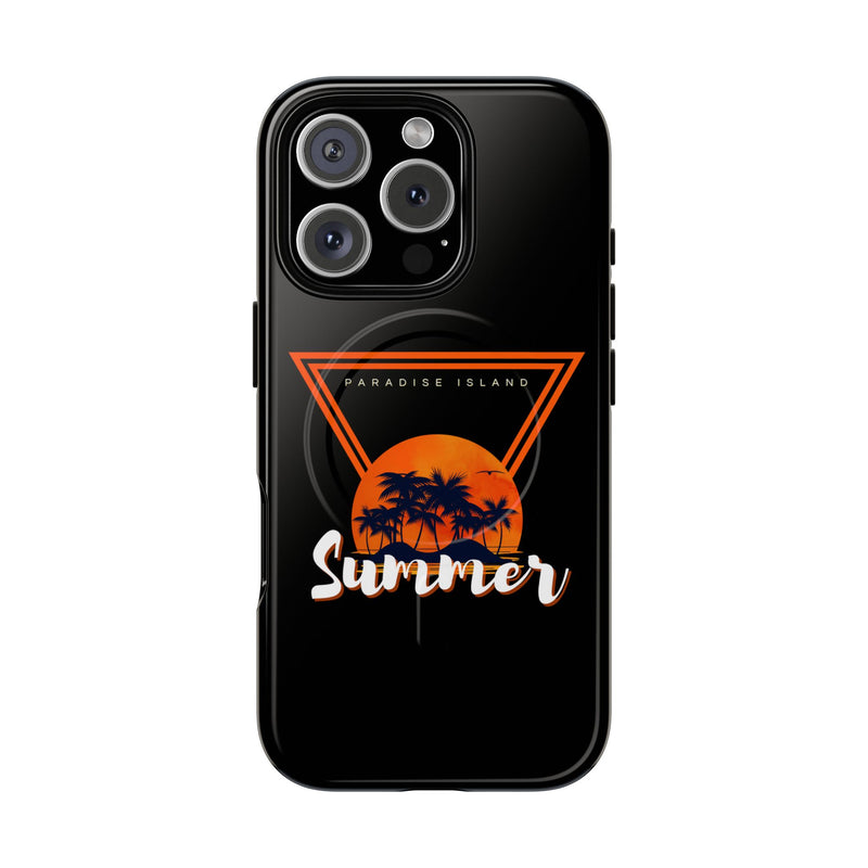 Tough Magnetic Phone Case - Paradise Island Summer Design