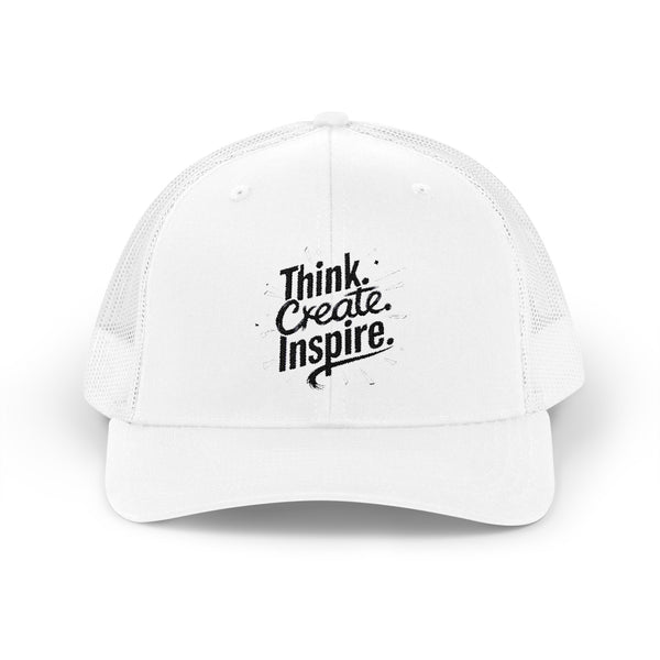 Inspirational Snapback Trucker Cap - Think Create Inspire