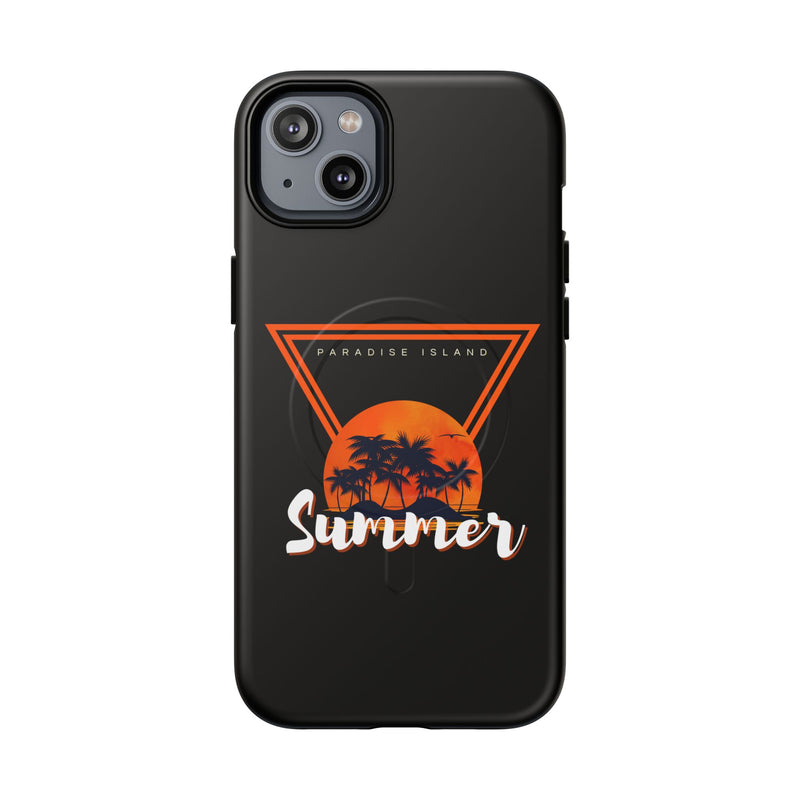 Tough Magnetic Phone Case - Paradise Island Summer Design