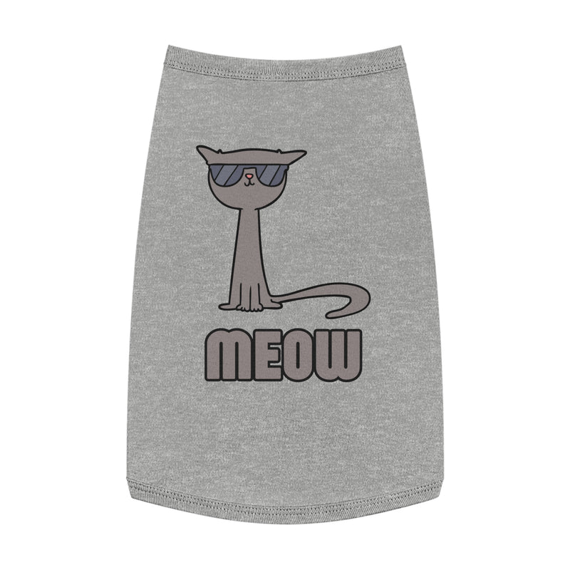 Cool Cat Pet Tank Top - Fun Meow Design for Stylish Pets