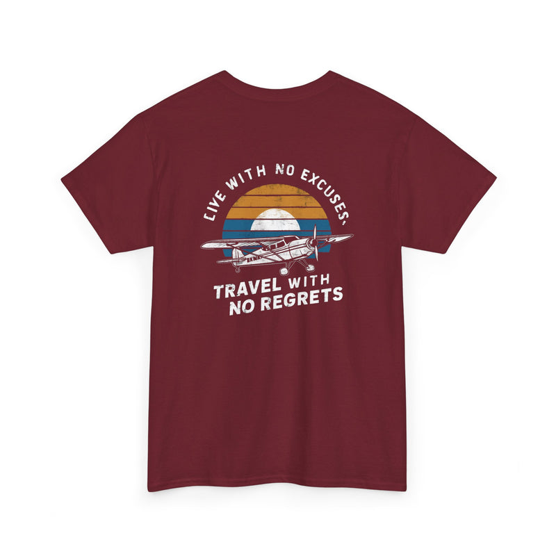 Unisex Heavy Cotton Tee: "Live with no excuse" - T-Shirt