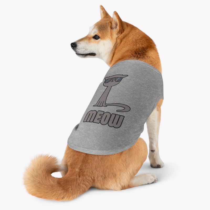 Cool Cat Pet Tank Top - Fun Meow Design for Stylish Pets