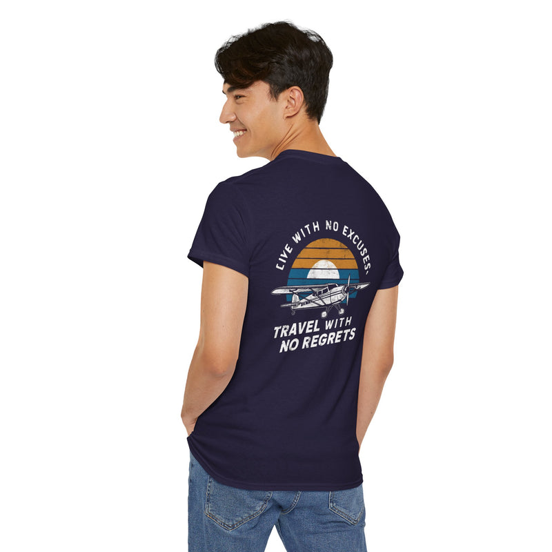 Unisex Heavy Cotton Tee: "Live with no excuse" - T-Shirt