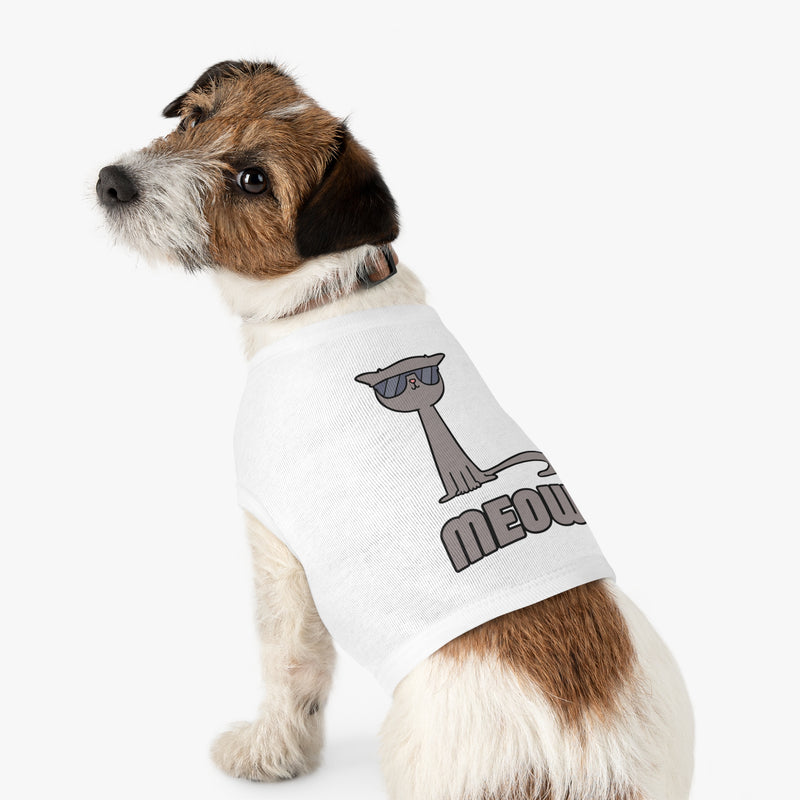 Cool Cat Pet Tank Top - Fun Meow Design for Stylish Pets