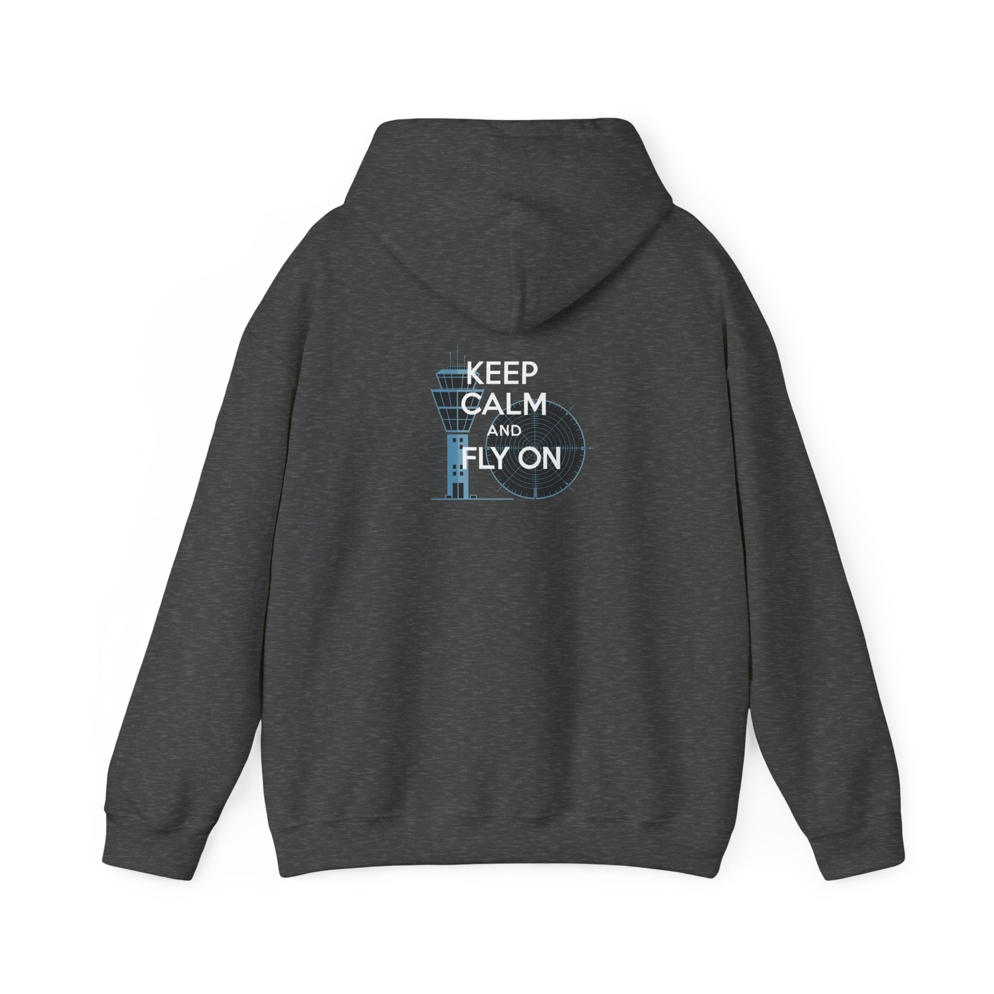 Keep Calm and Fly On  Unisex Heavy Blend™ Hooded Sweatshirt