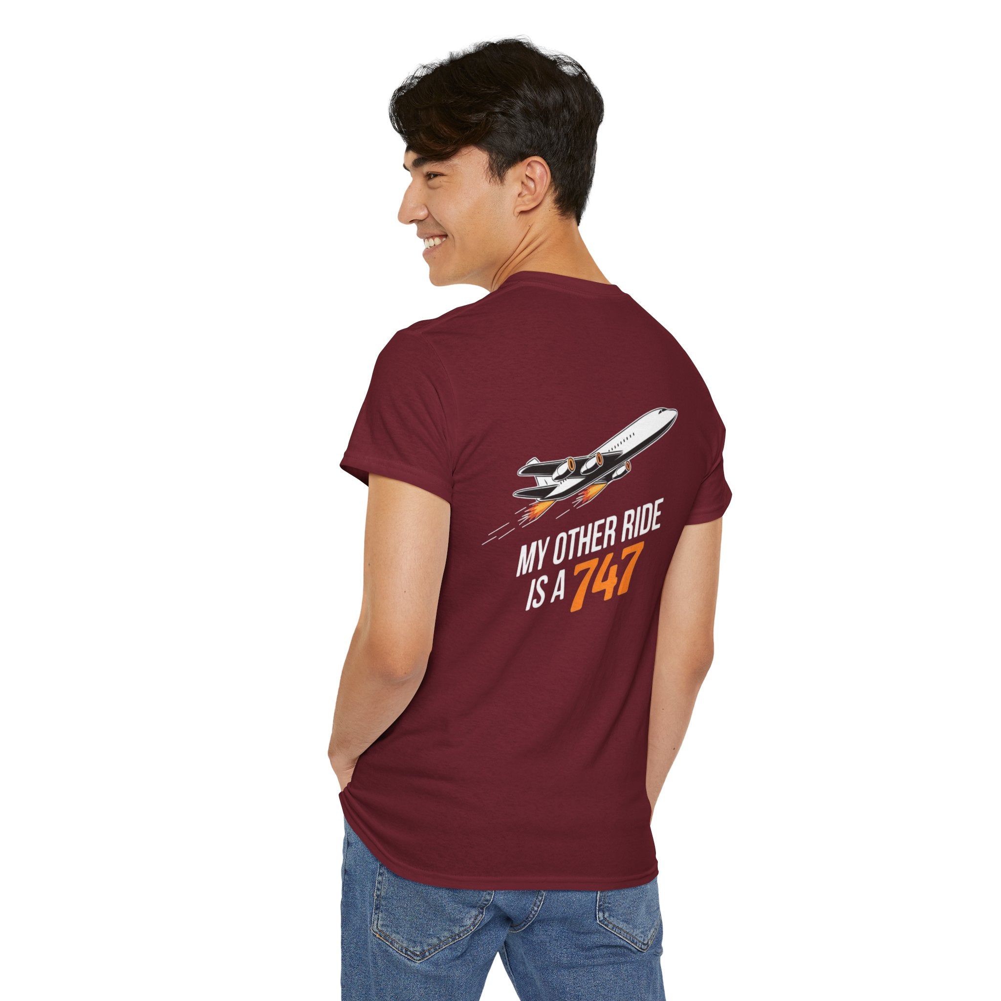 Unisex Heavy Cotton Tee: "My Other Ride" - T-Shirt