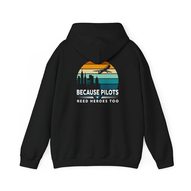 Unisex Heavy Blend™ Hooded Sweatshirt "Maintenance & Pilots Design | Perfect Gift for Aviation Enthusiasts