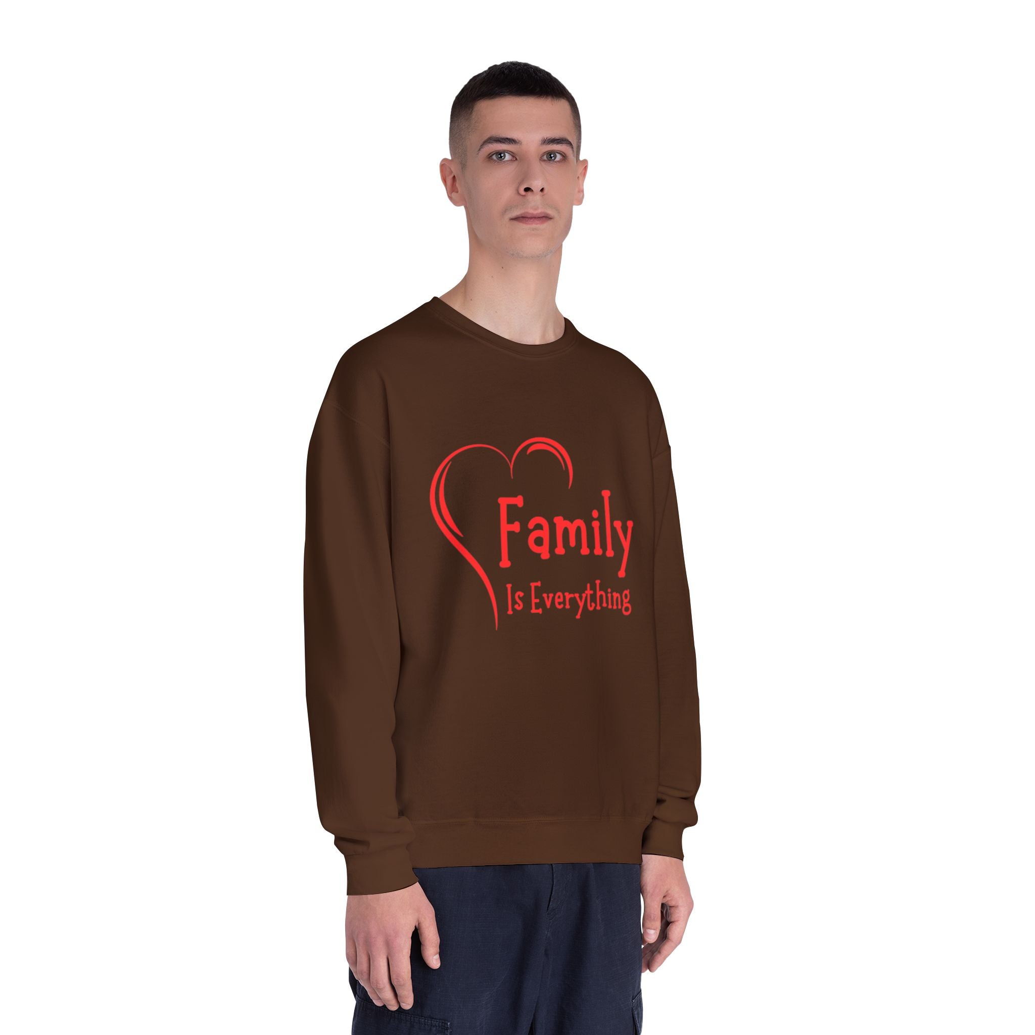 Family Is Everything Crewneck Sweatshirt - Unisex Casual Wear for Family Gatherings