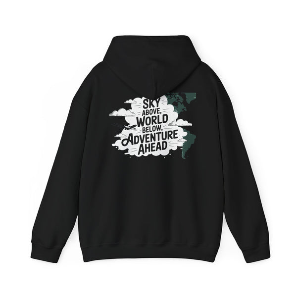 Unisex Heavy Blend™ Hooded Sweatshirt Sky above world below