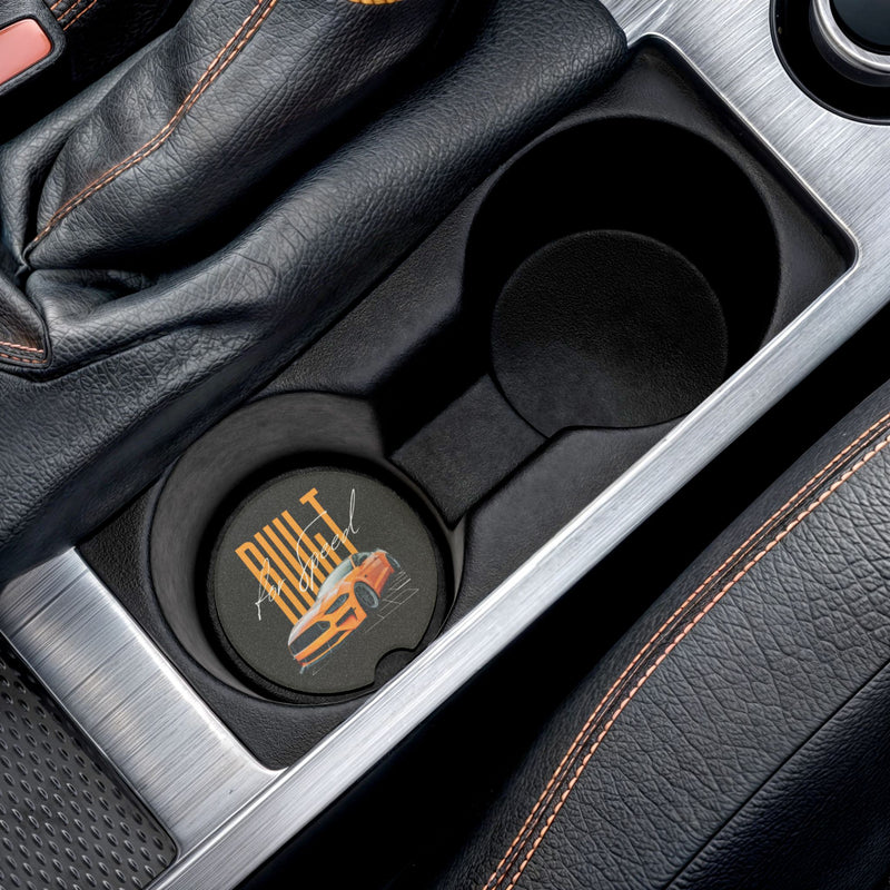 Built for Speed Soapstone Car Coaster - Stylish Automotive Accessory for Car Enthusiasts