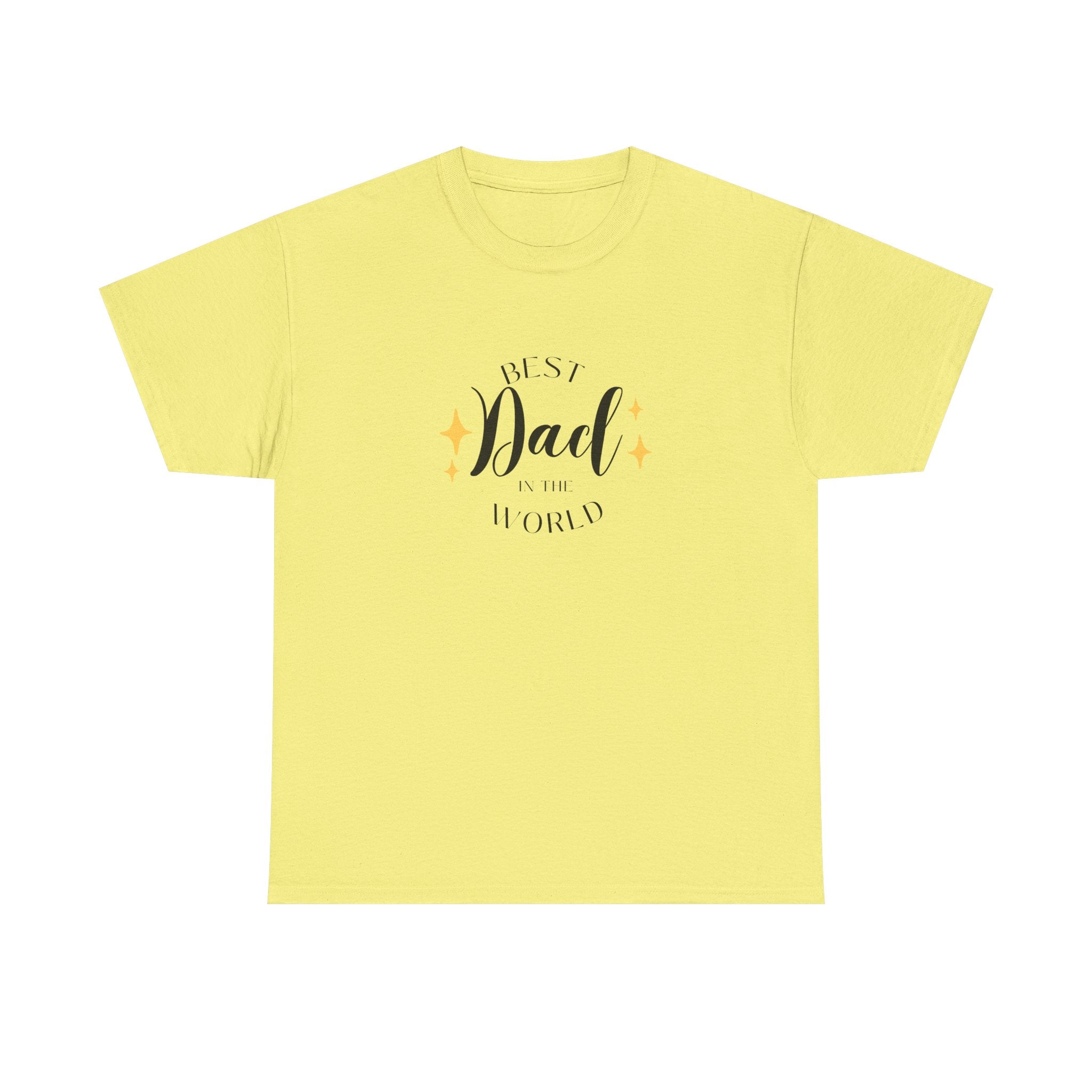 Best Dad Heavy Cotton Tee - Perfect Gift for Father's Day