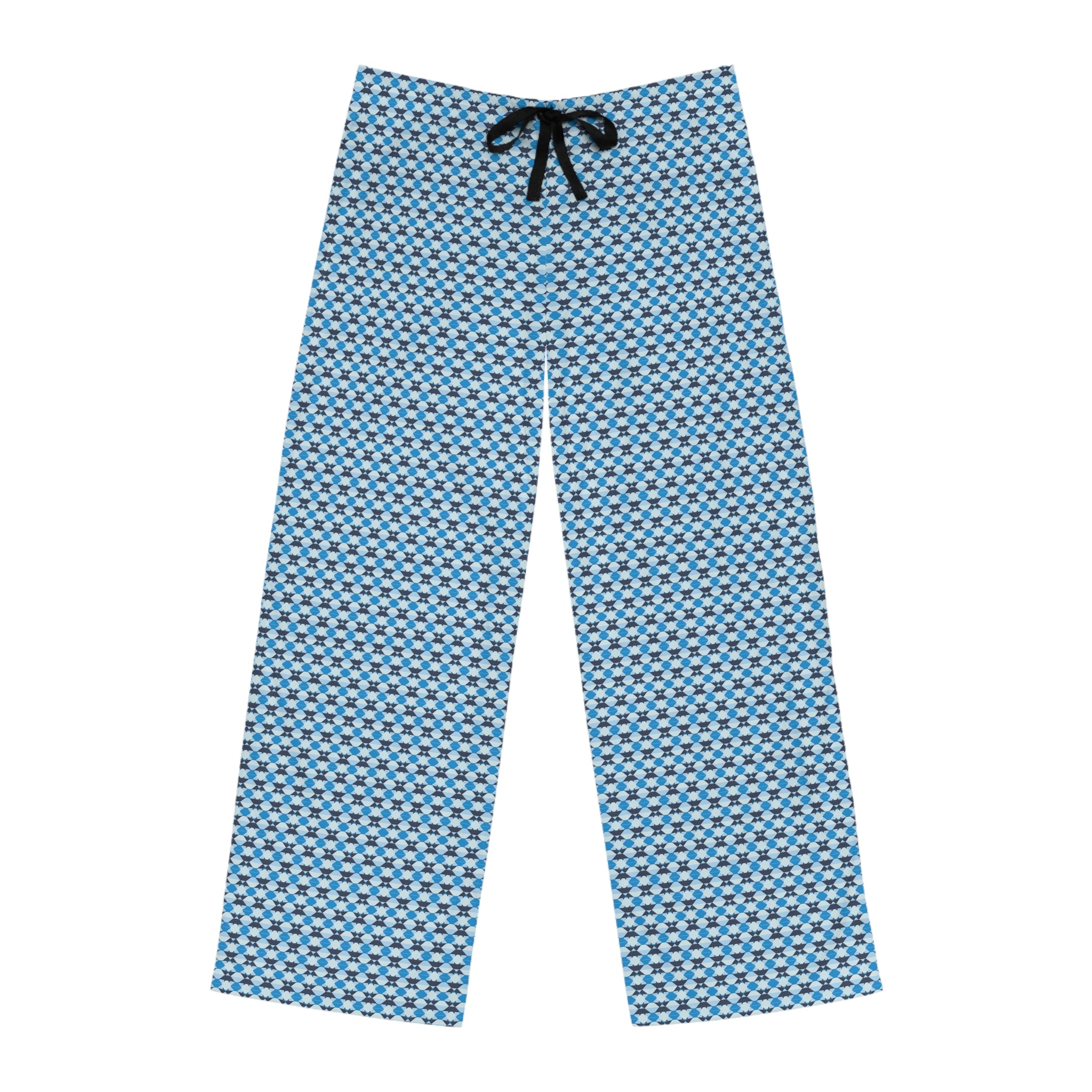 Men's Cozy Blue Pattern Pajama Pants - Comfortable Sleepwear for Relaxing Nights