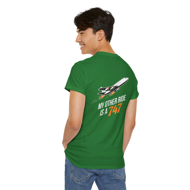 Unisex Heavy Cotton Tee: "My Other Ride" - T-Shirt
