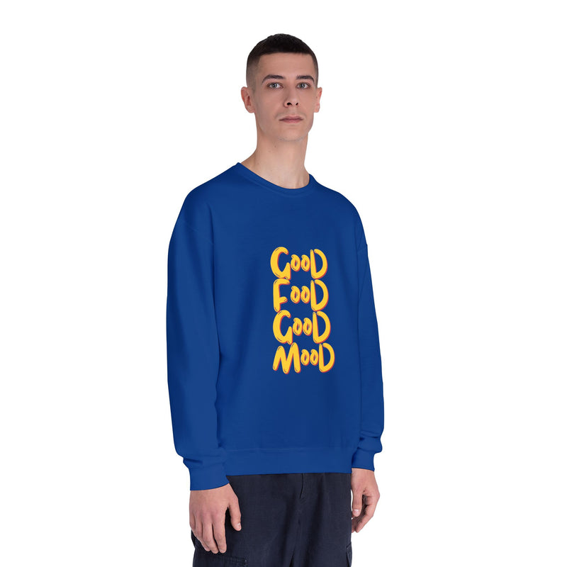 Good Food Good Mood Sweatshirt - Unisex NuBlend® Crewneck for Comfort and Style