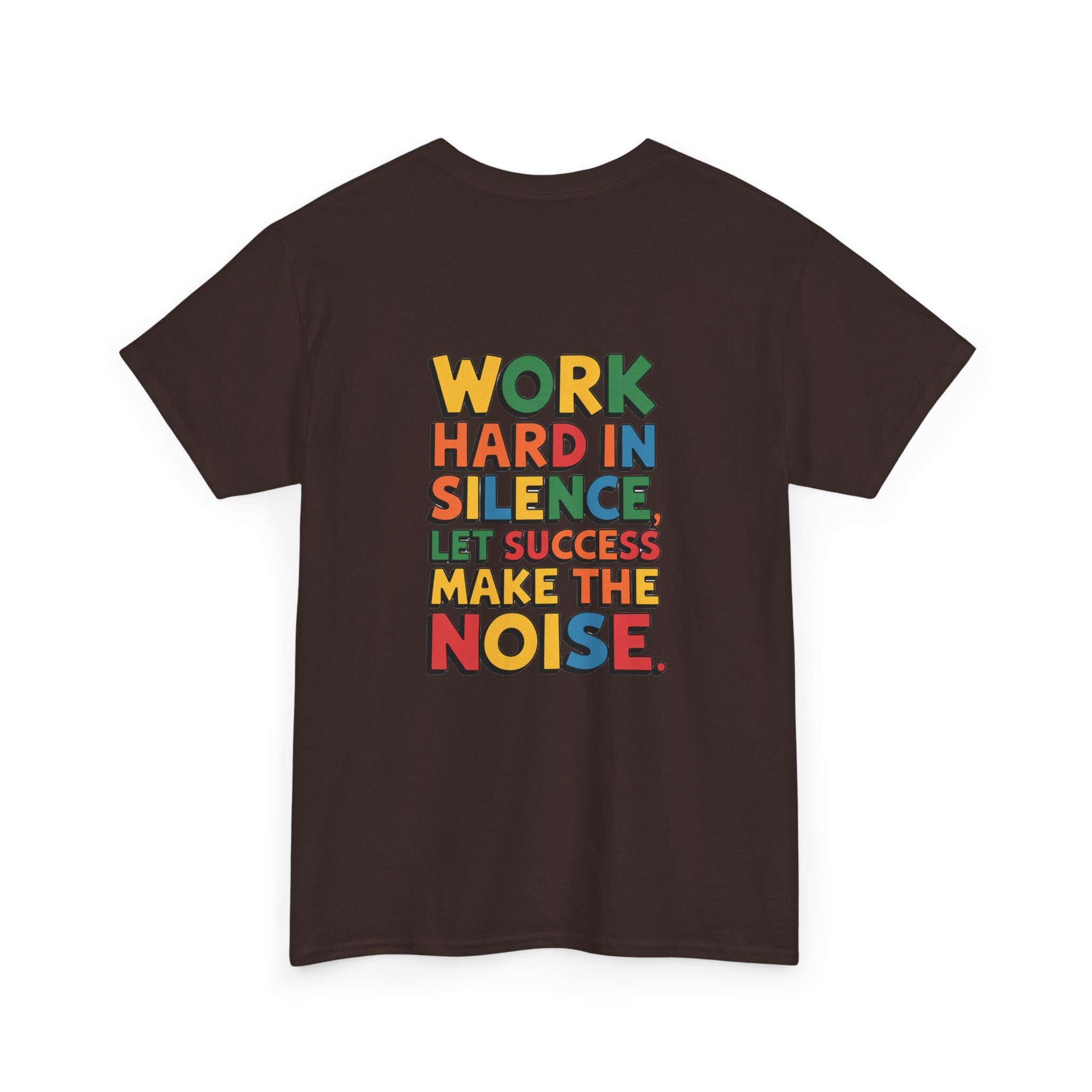 Work hard in Silence Unisex Heavy Cotton Tee for Everyday Style