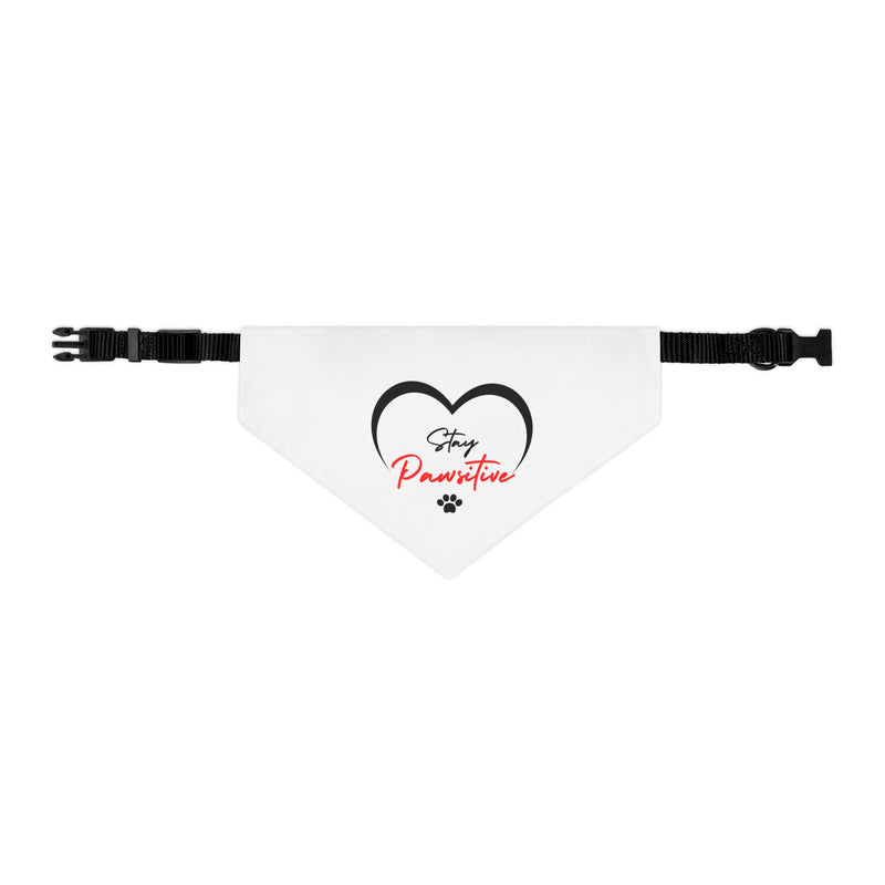 Stay Paw-sitive Pet Bandana Collar - Cute Dog Accessory for Positive Vibes