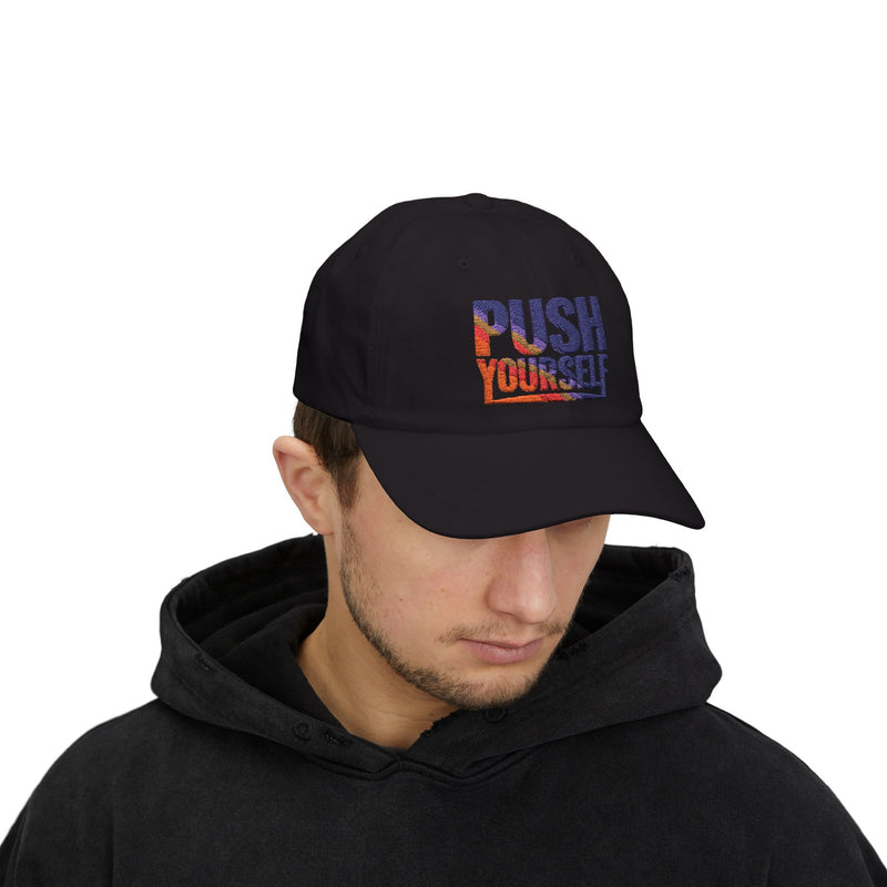 Motivational Dad Cap - "Push Yourself"