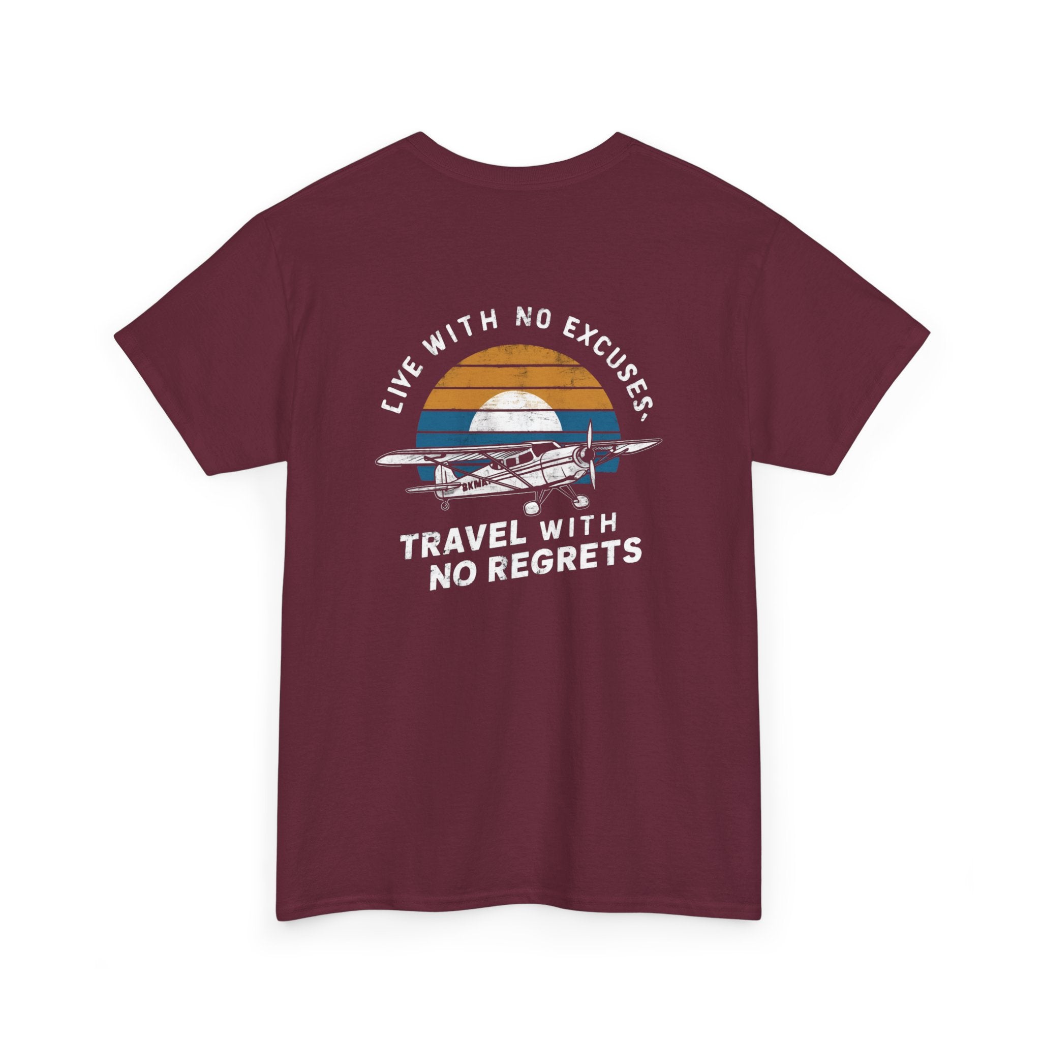 Unisex Heavy Cotton Tee: "Live with no excuse" - T-Shirt