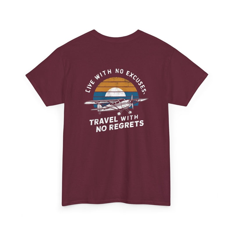 Unisex Heavy Cotton Tee: "Live with no excuse" - T-Shirt