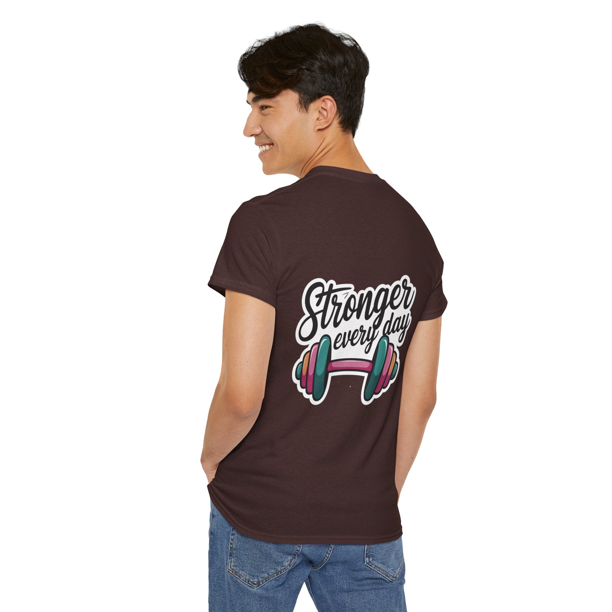 Unisex Heavy Cotton Tee: "Stronger Everyday" - T-Shirt