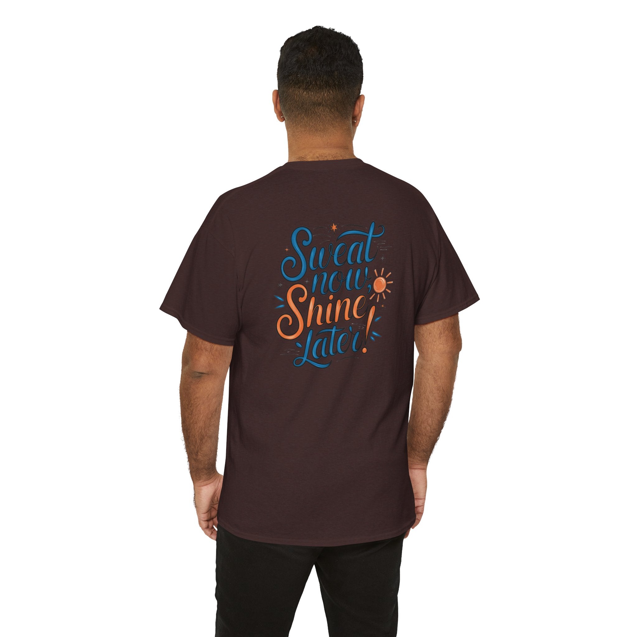 Unisex Heavy Cotton Tee - Sweat now shine later