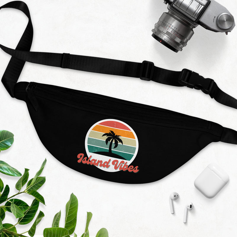 Island Vibes Fanny Pack - Tropical Beach Style Waist Bag for Festivals & Travel
