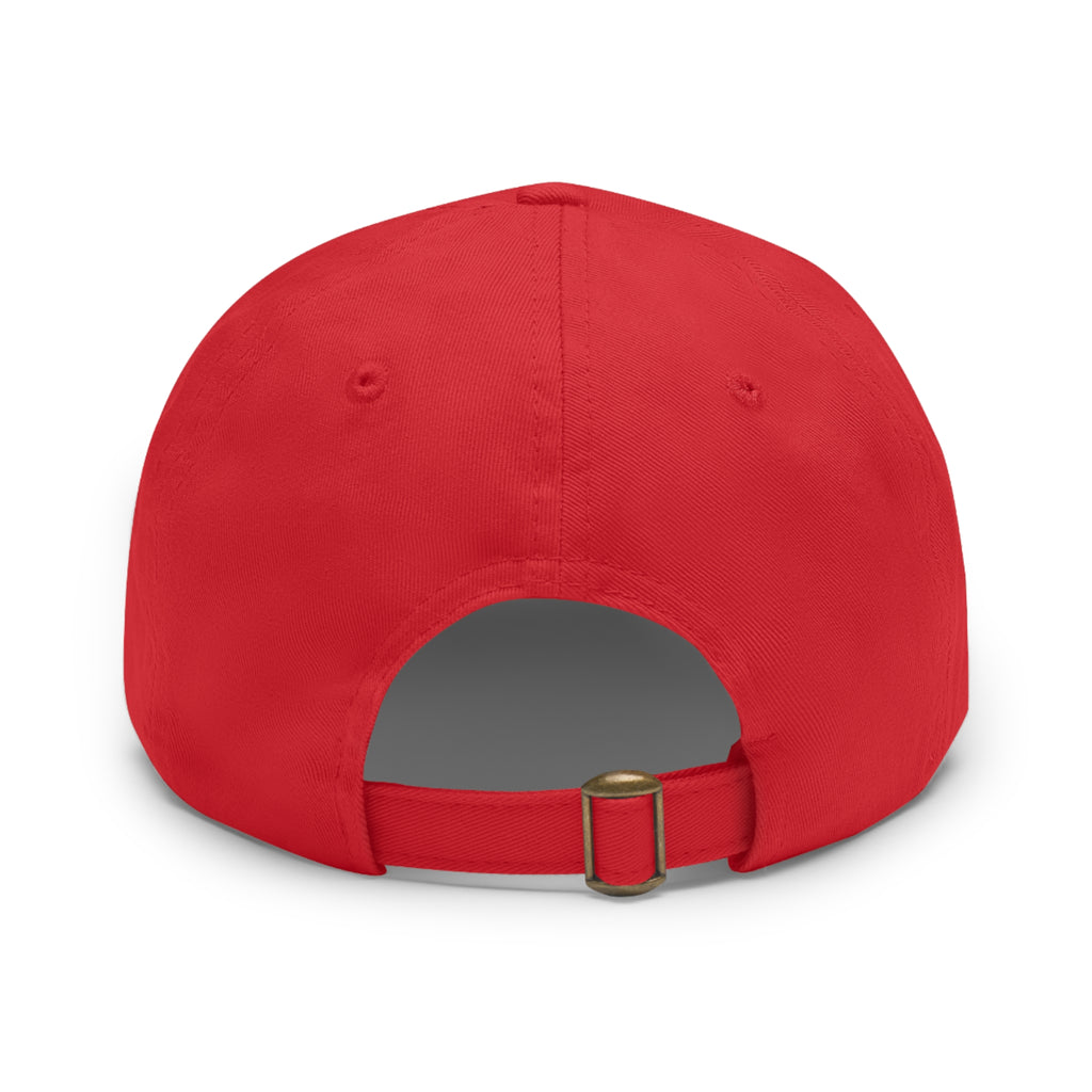 Motivational Dad Hat with Leather Patch - "My Haters Are My Motivation"