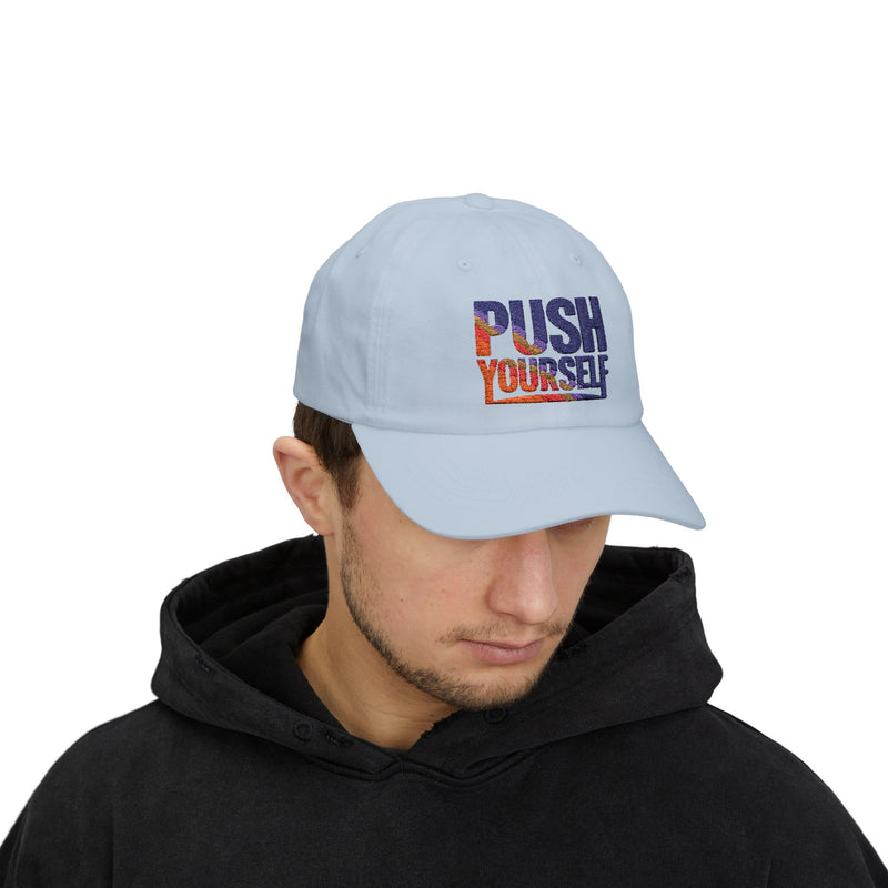 Motivational Dad Cap - "Push Yourself"