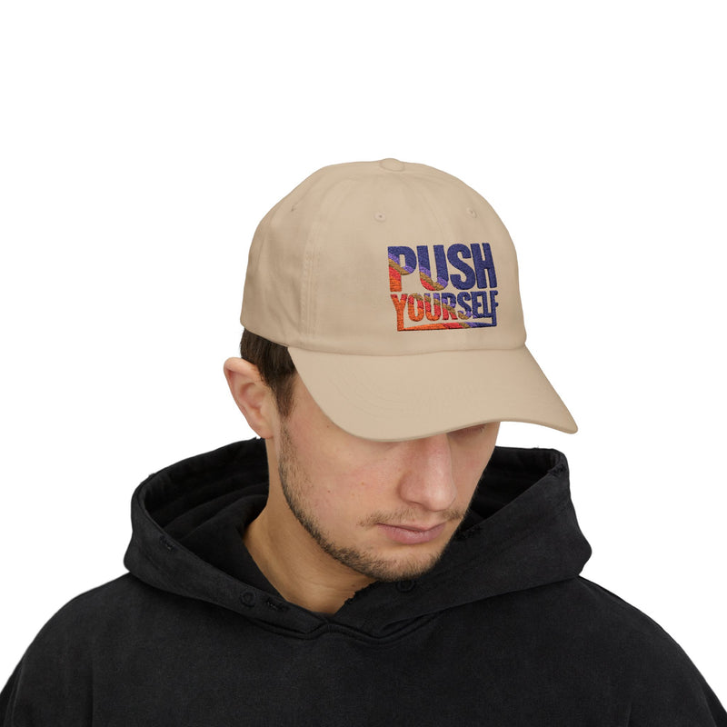 Motivational Dad Cap - "Push Yourself"
