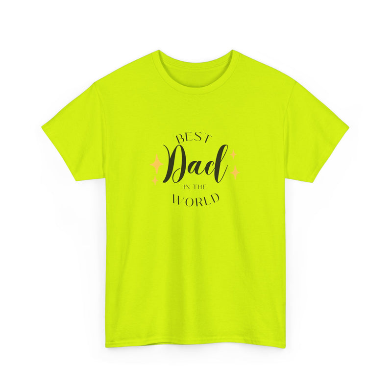 Best Dad Heavy Cotton Tee - Perfect Gift for Father's Day