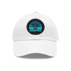 Surfing Dad Hat with Leather Patch - Casual Beach Style