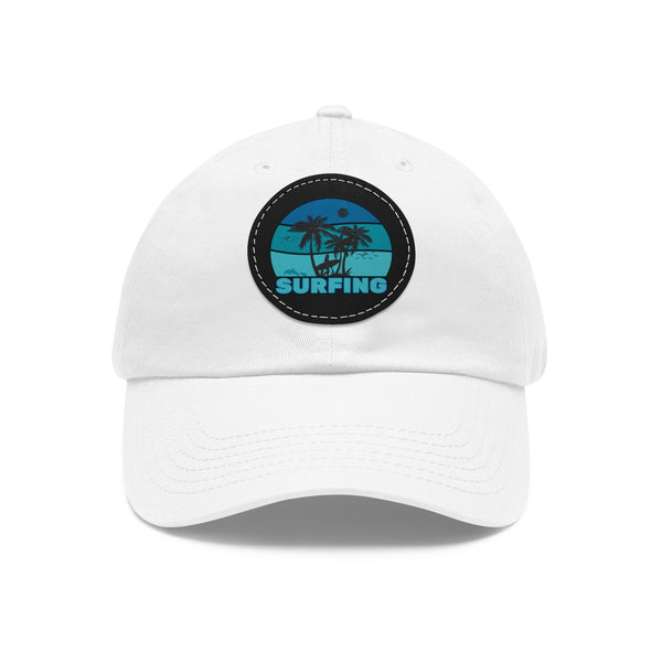 Surfing Dad Hat with Leather Patch - Casual Beach Style