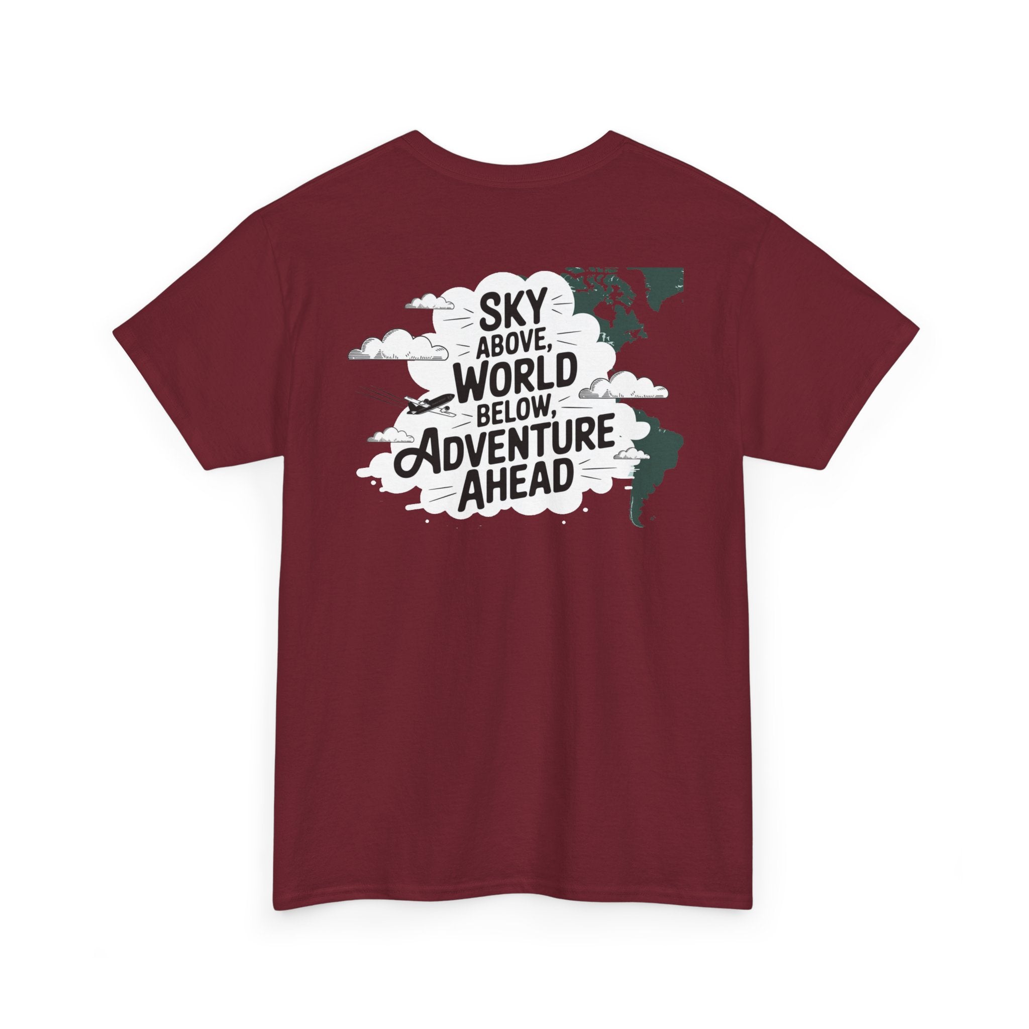 Unisex Heavy Cotton Tee: "sky above world below" T-Shirt