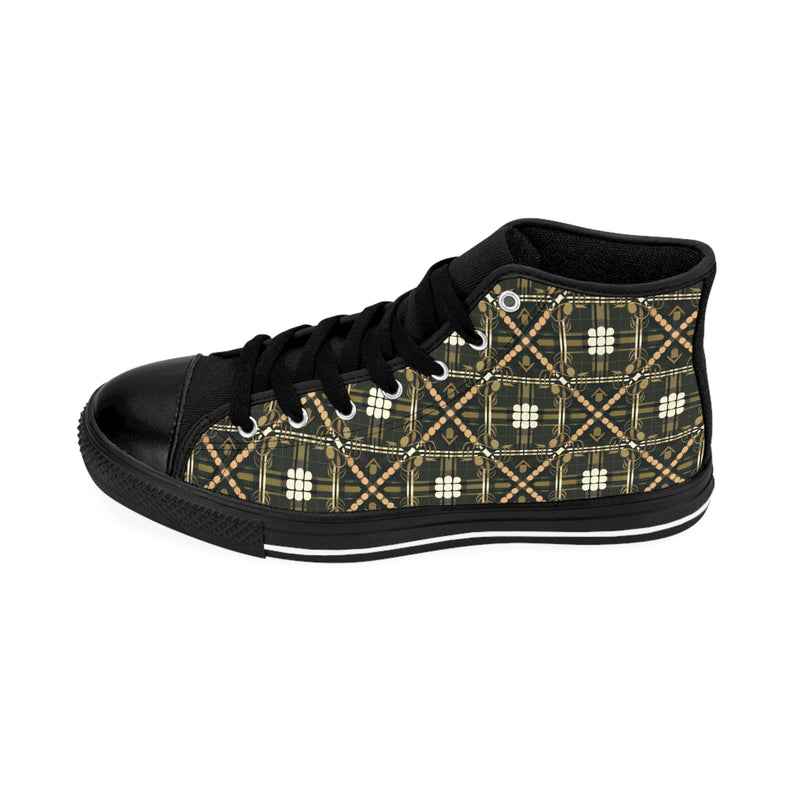 Men's Classic Sneakers - Trendy Plaid Design for Everyday Style