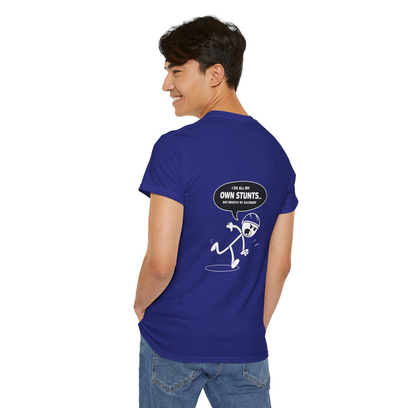 Unisex Heavy Cotton Tee: "Own Stunts" - T-Shirt