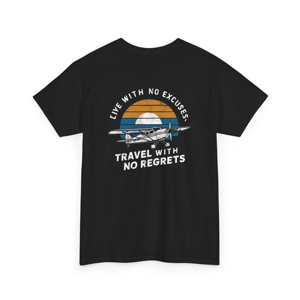 Unisex Heavy Cotton Tee: "Live with no excuse" - T-Shirt